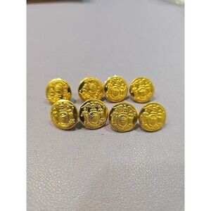8 Bottons NYS Seal Waterbury Uniform - Small Gold